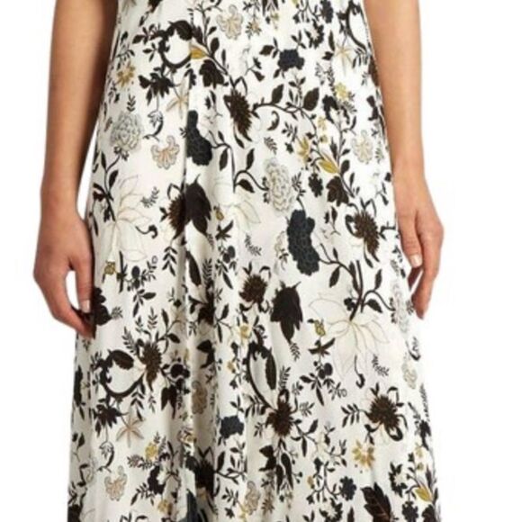 NWT New A.L.C Harlan Floral print  100% Silk-crepe Maxi Dress Sz 2 - Picture 4 of 16